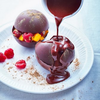 Sphère aux fruits et au chocolat ©Tupperware